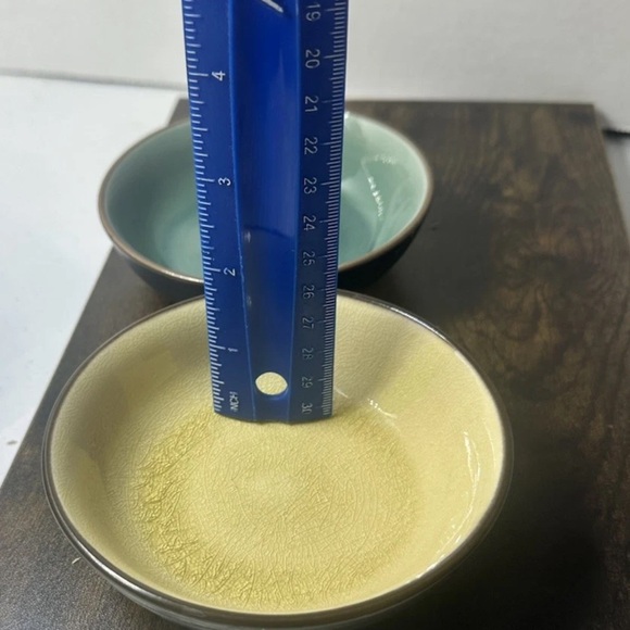 Set of 2 Pier 1 Crackle Ramekin Bowls 4 in Sauce Bowls/Trinket Dish- Stoneware - Picture 4 of 7